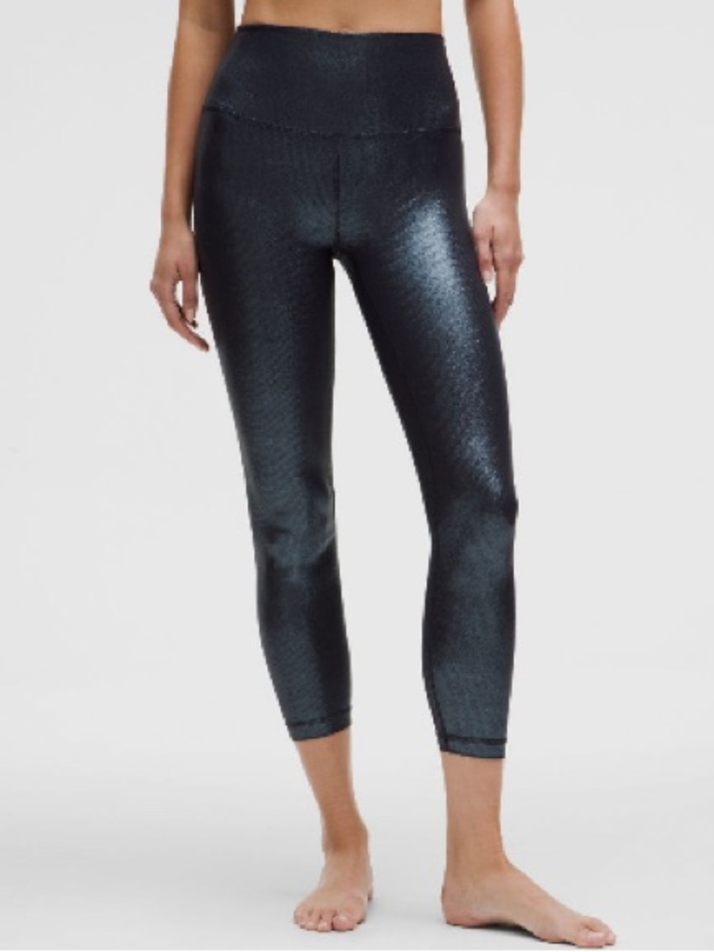 lululemon athletica Align High-Rise Ribbed Radiate Foil Leggings Black/silver